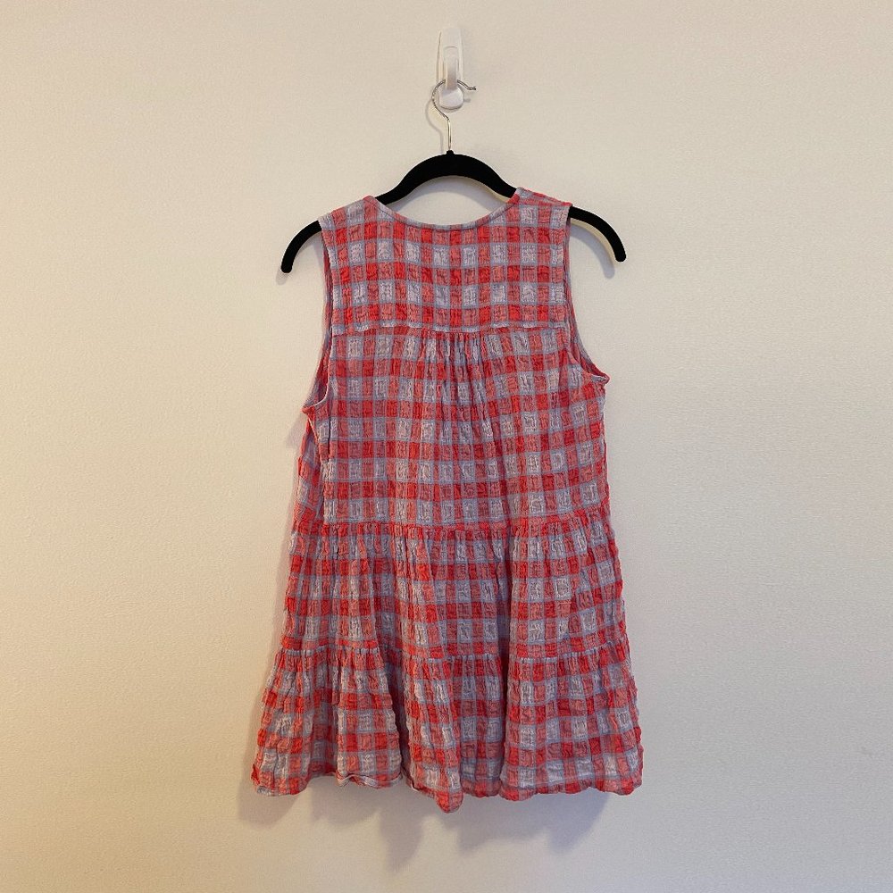 Pillcro Anthropologie plaid sleeveless top - Picture 2 of 2
